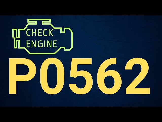 P0562 Code: System Voltage Low – Causes, Symptoms & Fix