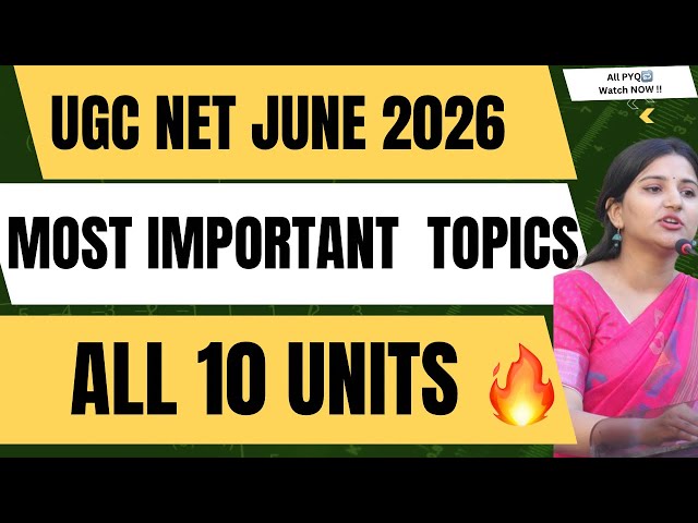 UGC NET English June 2026 🔥 Most Important Topics from All 10 Units | JRF Strategy