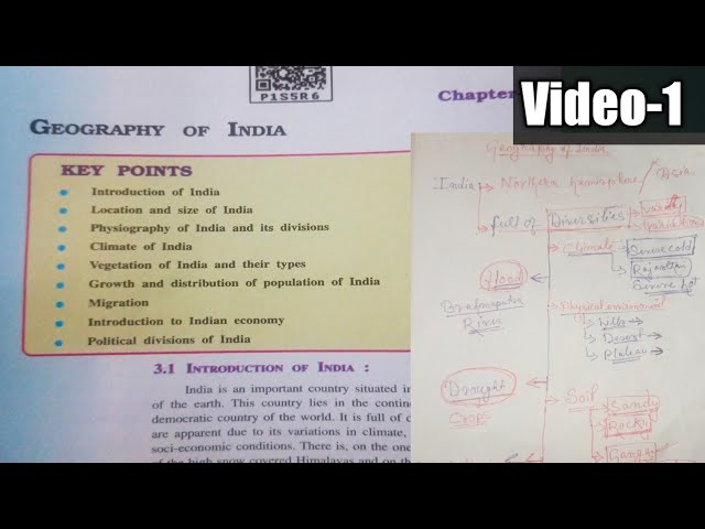 Geography of India| Chapter 3 | CLASS 9| SEBA ASSAM| schoolMIH . Video-1