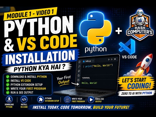 What is Python? | Python Installation & VS Code Setup | Python Zero to AI #2