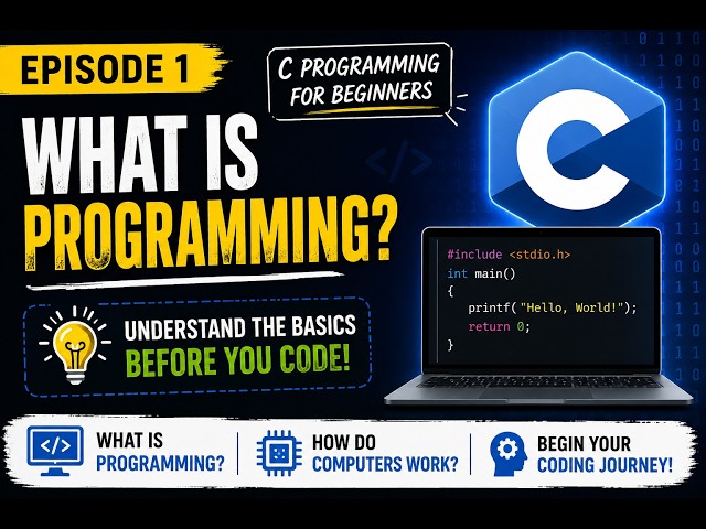 What is Programming? | C Programming for Beginners | Episode 1