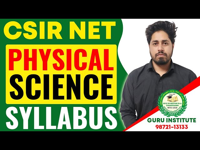 CSIR NET Physical Science Syllabus| Guru Institutes NET Physical Science Coaching in Chandigarh|