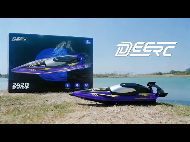 DEERC 17” Large High-Speed RC Jet Boat #deerc