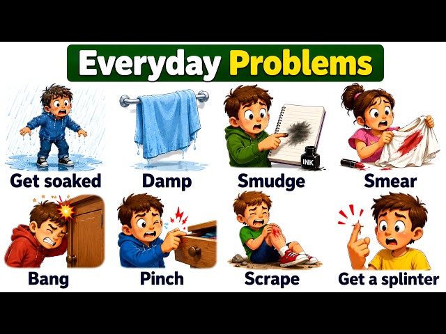 Small Everyday Problems in English - Part 3 | Daily Use English Vocabulary Words
