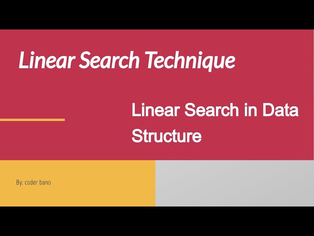 Linear Search | Linear Search Algorithm with example | Data structures