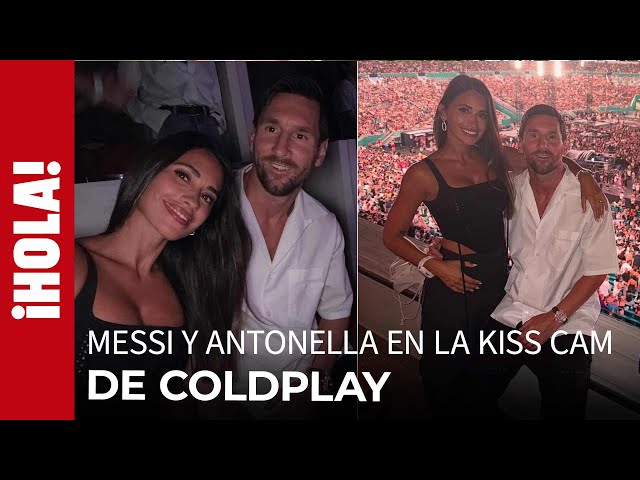 Leo Messi y Antonela Rocuzzo, las nuevas "víctimas" de la ‘kiss cam’ de Coldplay: