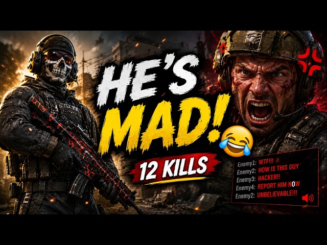 12 KILLS & I MADE THE ENEMY RAGE 😂 | COD Mobile