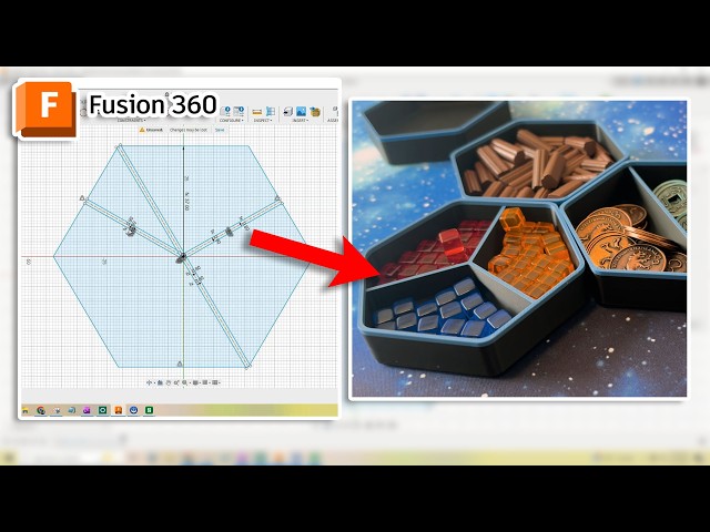 Design 3D Printed Board Game Trays in Fusion 360 - Beginner Friendly