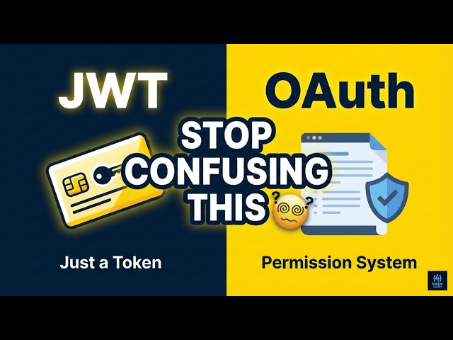 JWT vs OAuth — STOP Confusing These (Explained Simply)