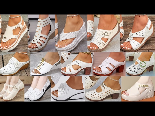 Latest White Shoes & Sandals Collection 2026 | Stylish & Comfortable Ladies Footwear || #SB LEO