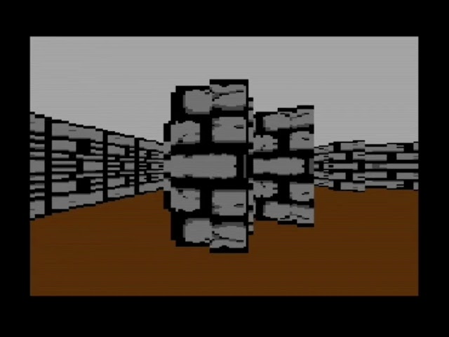 Commodore 64 raycasting in 160x200 with textures