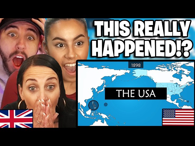 British Family Reacts to The United States of America - Summary on a Map!