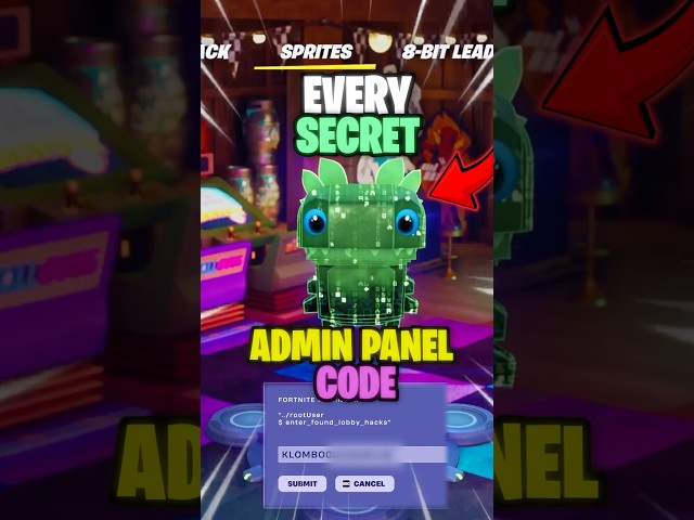 EVERY Fortnite SECRET Admin Panel CODE! 👀