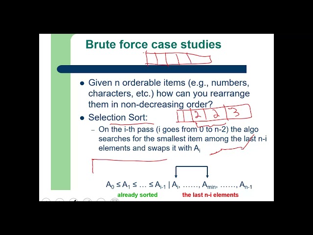 Brute Force Algorithm | Brute Force Algorithm Design and Analysis | Bubble Sort | Selection Sort