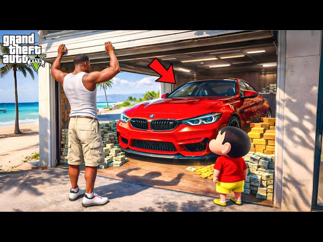 GTA 5 : Franklin & Shinchan Found a Mystery Garage & Got Rich!😱 | GTA 5 Bangla Gameplay