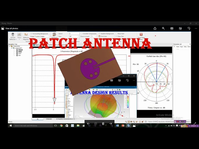 Inset feed antenna design in cst | inset feeding in cst