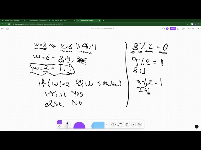 Problem Solving - Watermelon - Codeforces - Basics - C++, C#, Java, Python, JavaScript