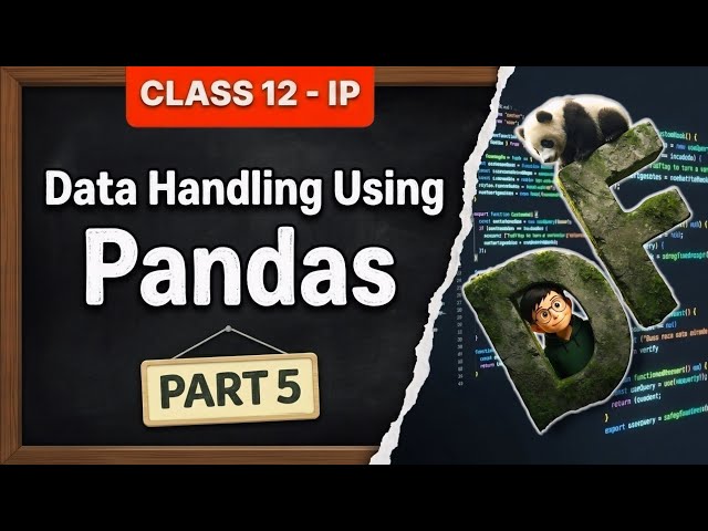 DataFrame Introduction and Creation in Pandas | Class 12 Informatics Practices | Unit 1 (Part 5)