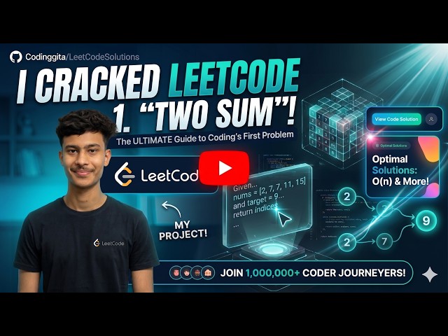LeetCode 1: Two Sum | Optimal HashMap Solution in C++