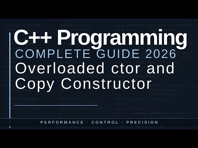 Overloaded Constructors and Copy Constructors in C++