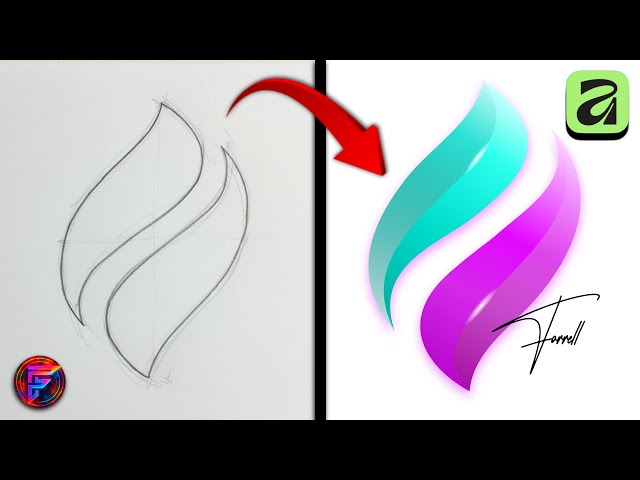 From SKETCH to PROFESSIONAL LOGO in Affinity with VECTORS 🚀