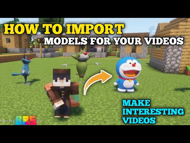 HOW TO IMPORT MODELS FOR YOUR VIDEOS IN MINECRAFT  BLOCKBUSTER STUDIOS BBS | LEGITRO
