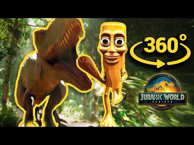 360°VR Jurassic World Rebirth | Tung Tung Sahur Escape T-Rex Dinasour in  VR Jurassic Park
