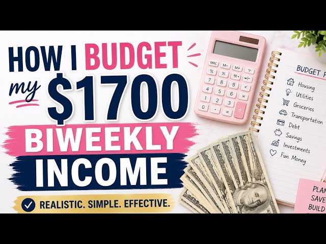 $1700 July Paycheck #1 Budget | Single Income Budget