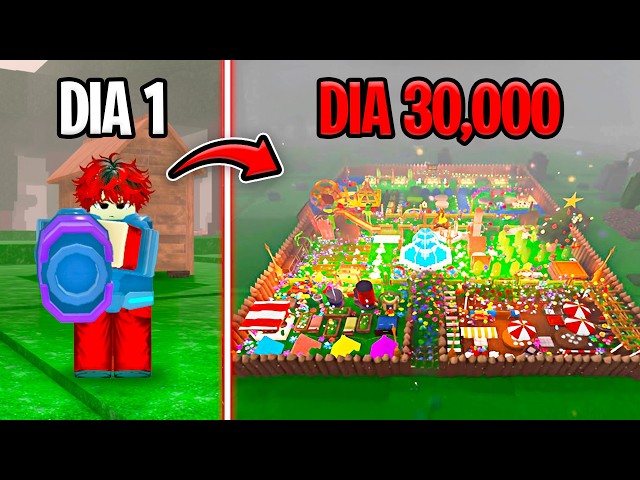 I Survived 30,000 DAYS with an ULTRA OP BASE in 99 NIGHTS in the FOREST
