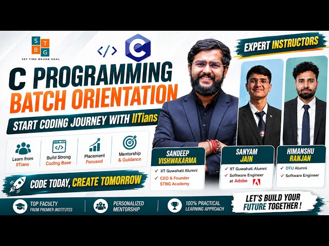 Start Your Coding Journey Before College | LIVE Orientation | C Programming #Coding #CProgramming