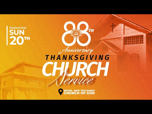 PNP 88th Anniversary Thanksgiving Church Service | 9:00am Sunday | September 20, 2026