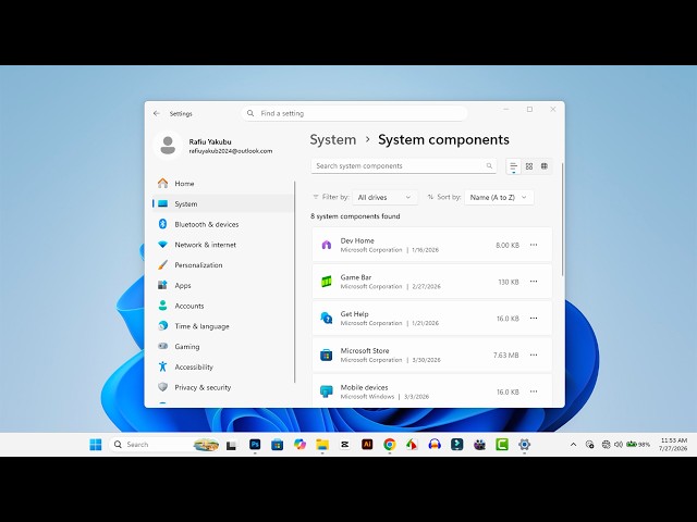 See ALL System Component Apps on Windows Fast!
