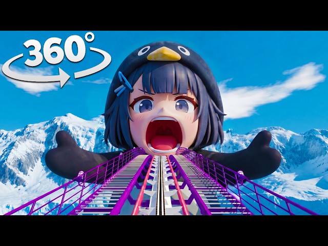 Gugu Gaga penguin - Roller Coaster In VR | 360°