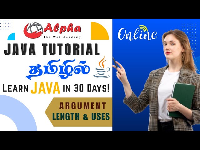 JAVA Tutorial Day 5 | Command Line | Arguments Length | AlphaWebAcademy #rajapalayam #java #python