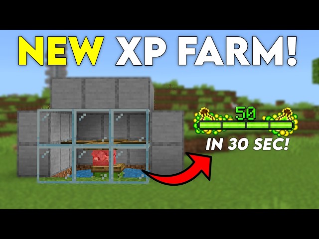 BEST NEW XP Farm for Minecraft Bedrock 26.40+!