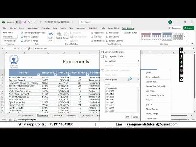 Shelly Cashman Excel 365 | Module 6: SAM Project B Onboard Recruiting