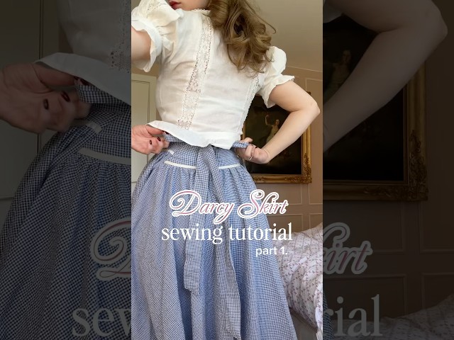 Part 1 of my Darcy Skirt Sewing Tutorial. #sewing #vintage #sewingtutorial #sewingtips #grwm