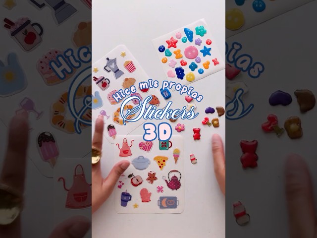 3 ways to make your own 3D stickers with silicone and UV resin #easterstickers