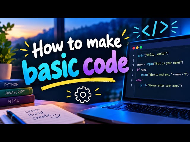 How to make very very basic code in python