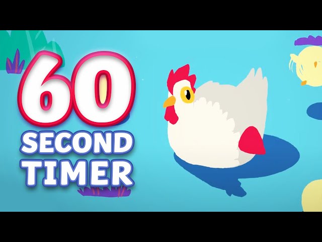 60 Second Timer for Kids | 1 Minute Countdown | Twinkl kids TV