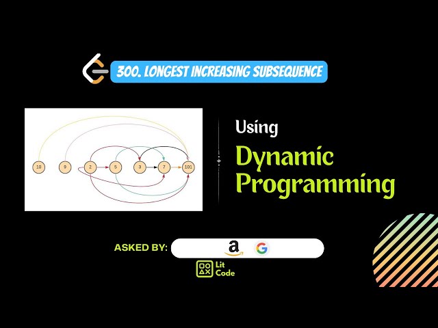 FIND Longest Increasing Subsequence - Leetcode 300 #dynamicprogramming
