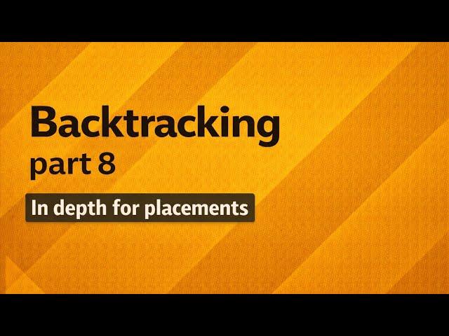 Backtracking Lecture 8 🔥 | Permutations Problem Explained | Recursion Tree + Dry Run