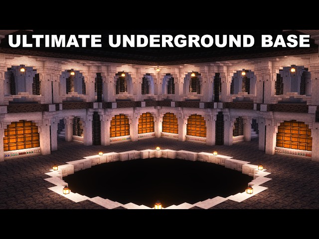 Minecraft: ULTIMATE Underground Base Tutorial (how to build)