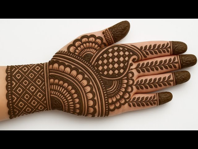 Bridal Bharwa Front Hand Mehndi Design for Ramadan | Full Hand Dulhan Mehndi 2025