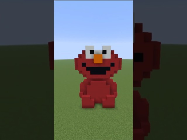 How to build Elmo in Minecraft  #tutorial #minecraft #elmo