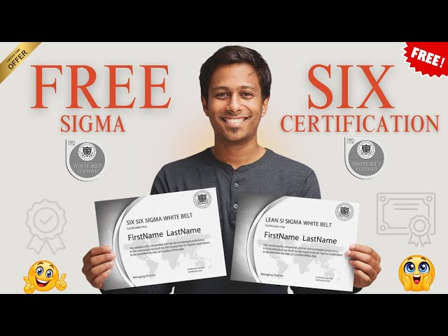 100% FREE LEAN Six Sigma White Belt Certification in Minutes