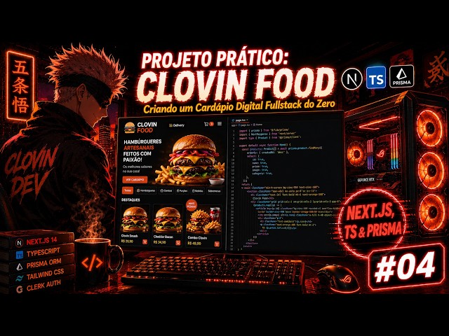 PROJETO FULLSTACK: Clovin Food (Next.js & TypeScript) - Ep. [04]