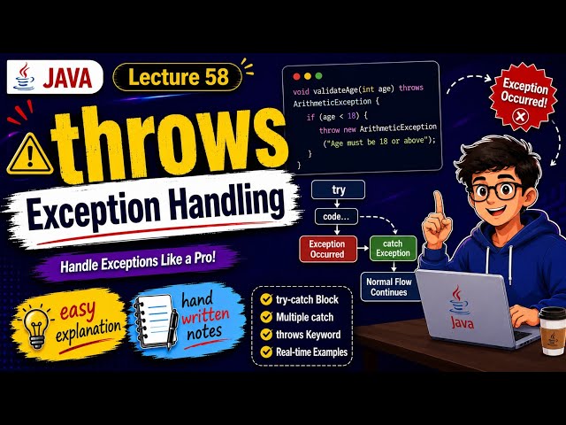 Throws keyword in Java | Exception Handling in Java