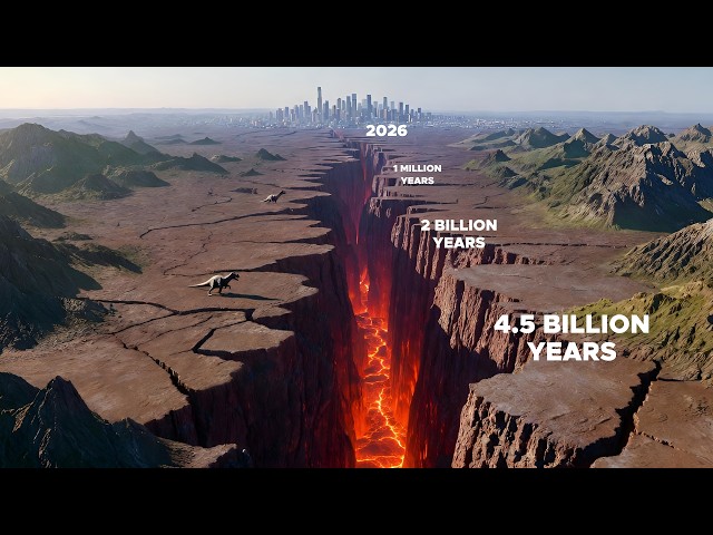 Earth’s Timeline at Real Scale - Human History Is 1 Second