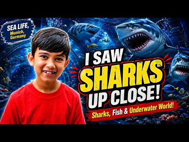 I Saw Sharks Up Close! 🦈😱 My Sea Life Adventure in Munich, Germany